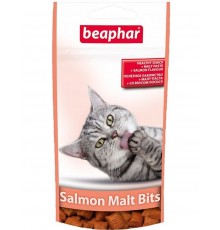 Salmon Malt Bits подушечки для выведения шерсти из желудка у кошек лосось