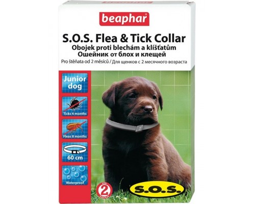 Ошейник S.O.S. Flea & Tick Collar от блох и клещей для щенков