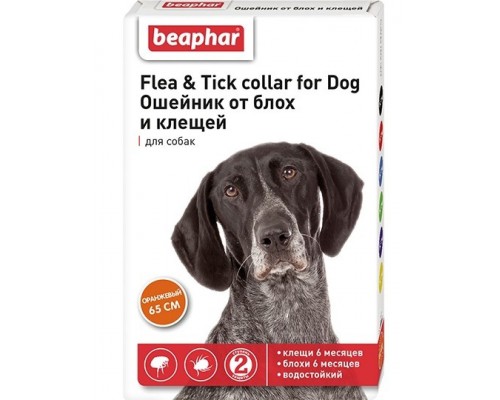 Flea & Tick collar for Dog ошейник от блох и клещей для собак оранжевый