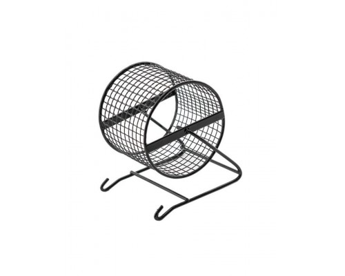 Колесо для грызунов черное, металл (сетка)