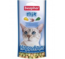 Лакомство Happy Rolls Mix с креветками, сыром и кошачьей мятой для кошек