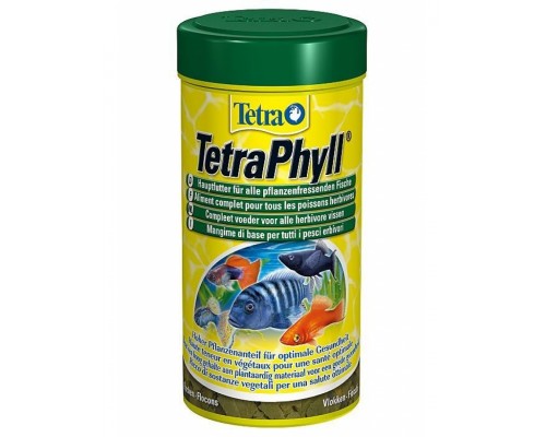 Tetra Phyll Flakes корм в виде хлопьев с растительными ингредиентами