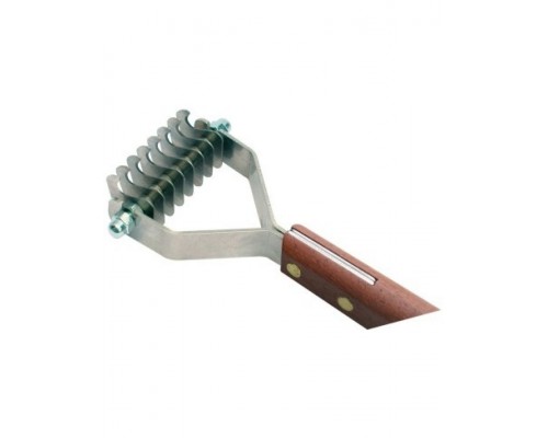 Стриппинг с деревянной ручкой для жесткой шерсти