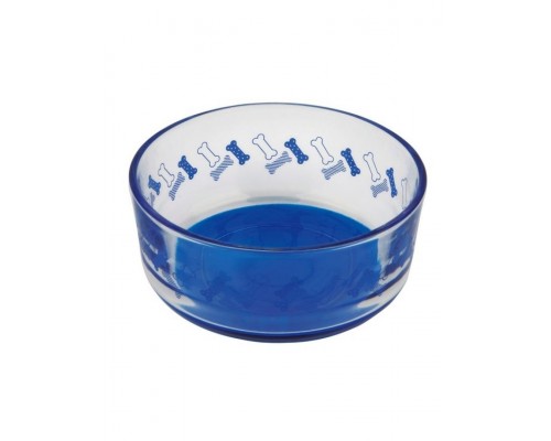 Миска стеклянная с рисунком "косточки"