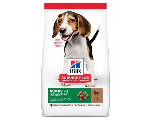 Science Plan для щенков средних пород с ягненком и рисом