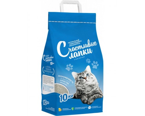 Наполнитель комкующийся "Счастливые лапки"