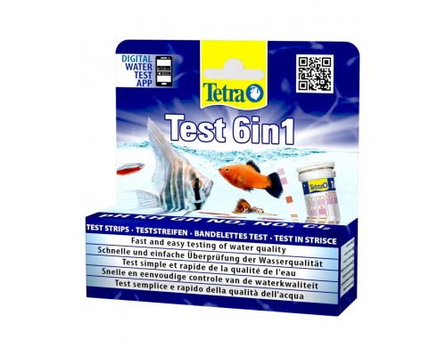 Tetra Test 6in1 полоски для пресной воды 25 шт