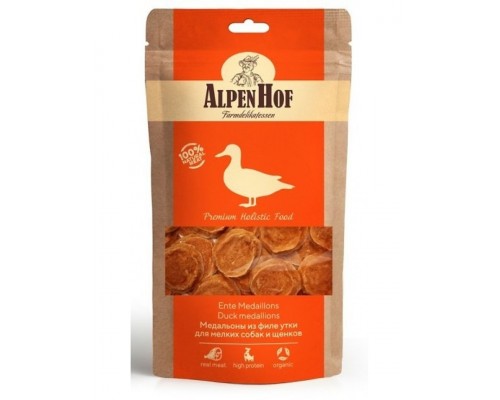 Медальоны из  филе утки для щенков и собак мелких пород