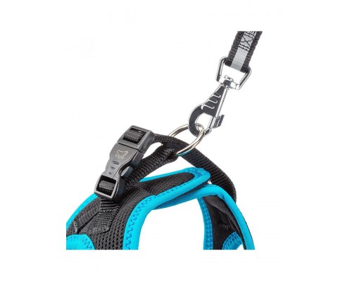 Шлейка KAORI P черно-голубая