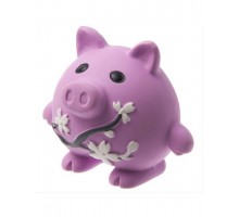 Свинка с цветами игрушка для собак