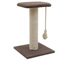 Когтеточка столбик "Хайтек" квадратная с полкой