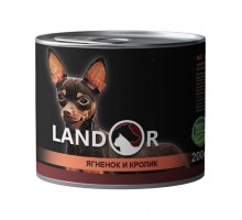 Консервы для взрослых собак мелких пород, ягненок с кроликом