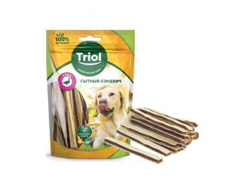 Сытный сэндвич из утки  для собак