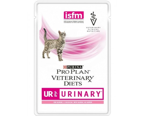 Veterinary Diets UR, корм для кошек при болезнях нижних отделов мочевыводящих путей c лососем