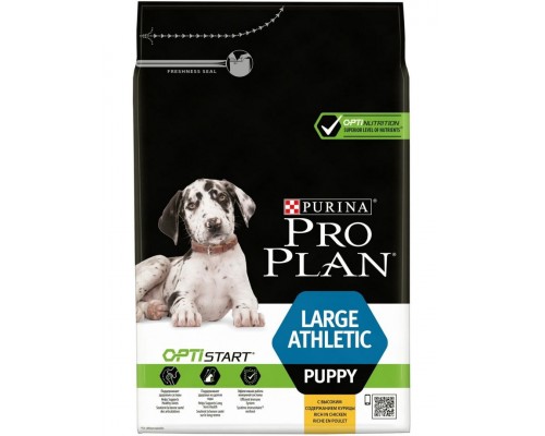 Large Athletic Puppy с комплексом Optistart корм для щенков крупных пород с атлетическим телосложением, курица/рис