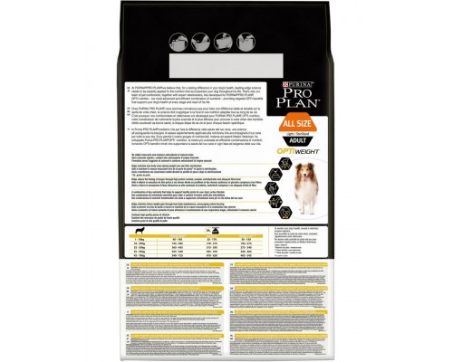 Adult Light/Sterilised All Size с комплексом Optiweight для склонных к избыточному весу и/или стерилизованных взрослых собак любых пород, курица/рис