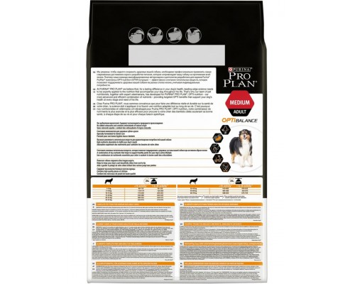 Medium Adult корм для взрослых собак средних пород с комплексом OPTIBALANCE курица/рис