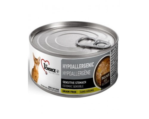 Hipoallergenic гипоаллергенные консервы для кошек,утка с картофелем и тыквой