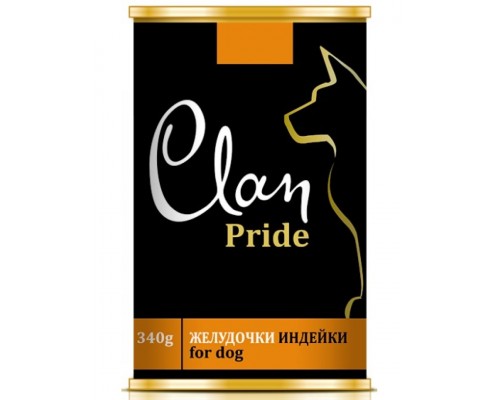 Clan Pride консервы для собак желудочки индейки