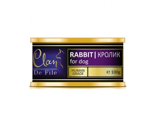 Clan De File Кролик в желе с экстрактом Юкки и льняное масло