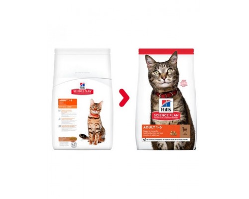 Science Plan для взрослых кошек, с ягненком