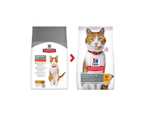 Science Plan для стерилизованных кошек в возрасте 6 месяцев - 6 лет, с курицей
