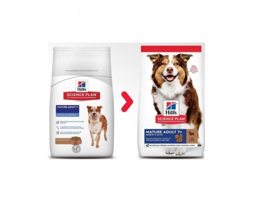 Science Plan для собак средних пород старшего возраста с ягненком и рисом