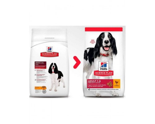 Science Plan для взрослых собак средних пород с курицей