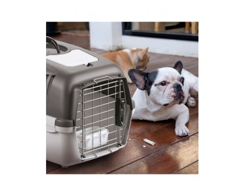 Gulliver 2 DELUX IATA переноска с метал. дверью и замком (до 8 кг), серая