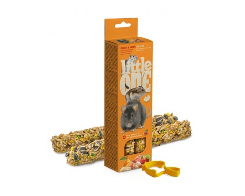 Палочки для хомяков, крыс, мышей и песчанок с фруктами и орехами