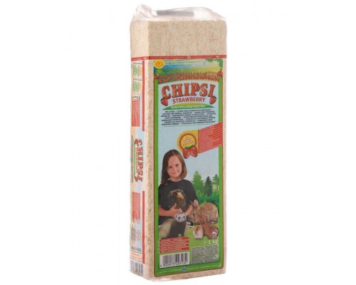 Наполнитель древесный для грызунов Chipsi "Strawberry"