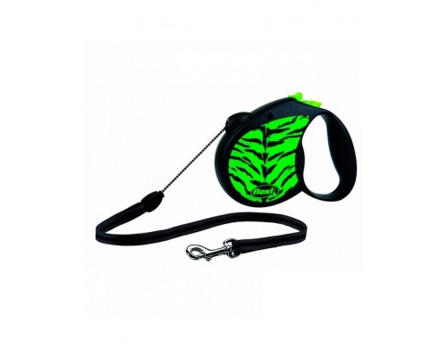 Рулетка Safari Tiger трос, зеленая