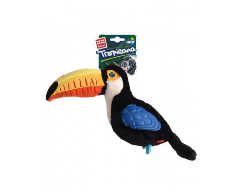 Тукан с пищалкой (большой) игрушка для собак