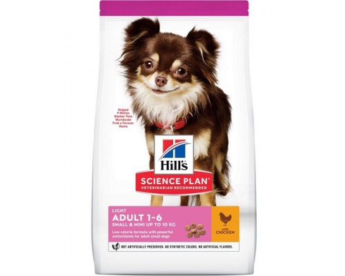 Science Plan Light Small&Miniature низкокалорийный корм для мелких и миниатюрных собак