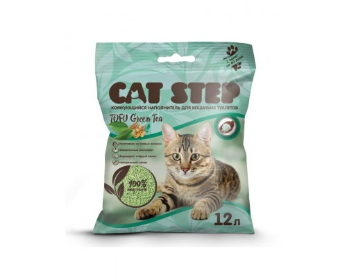 Tofu Green Tea растительный комкующийся наполнитель