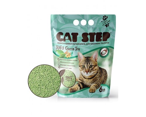 Tofu Green Tea растительный комкующийся наполнитель