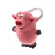 Игрушка латекс "Поросёнок с канатной ручкой"