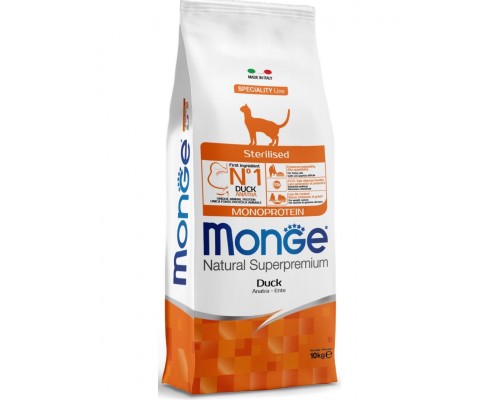 Sterilised Duck корм с уткой для стерилизованных кошек