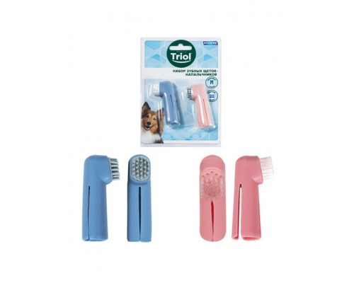 Набор зубных щеток-напальчников 60мм