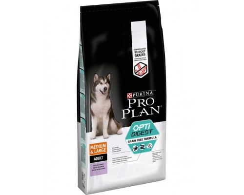 Grain Free Formula беззерновой для собак средних и крупных пород с чувствительным пищеварением, индейкаем, индейка