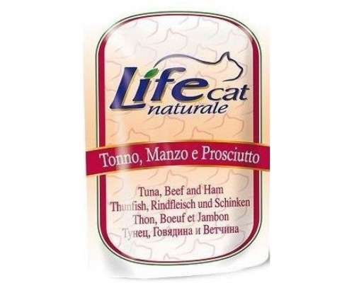 Тунец с говядиной и ветчиной в желе для кошек