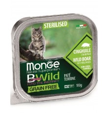 BWild GRAIN FREE беззерновые консервы из кабана с овощами для стерилизованных кошек