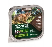 BWild GRAIN FREE беззерновые консервы из буйвола с овощами для кошек крупных пород