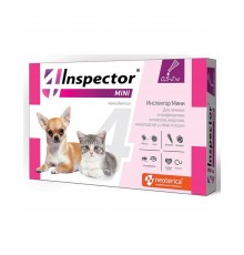 Inspector MINI капли для кошек и собак от 0,5 до 2 кг от внешних и внутренних паразитов