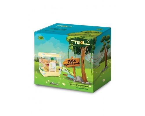 Клетка для мелких животных "Парк приключений", эмаль