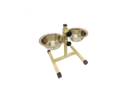 Стойка разборная с двумя мисками, с фиксацией 0,35л/h20см (Данко)