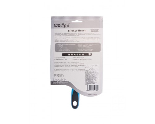 Пуходёрка DeLIGHT металлическая длиннозубый супержесткий корд для кавказских овчарок