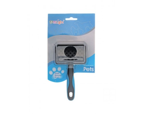 Щетка DeLIGHT резиновая малая массажная короткий корд