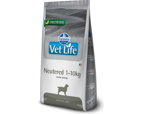 Vet Life Dog Neutered 1-10kg корм для для стерилизованных и кастрированных собак весом до 10 кг