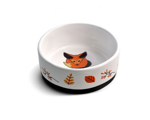 Миска керамическая на резинке "лиса"